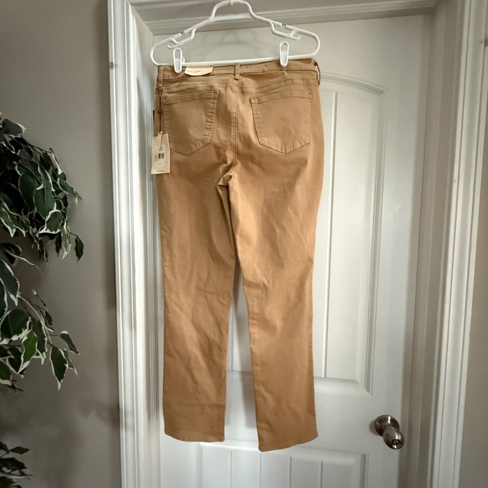 NWT NYDJ Sheri Slim Straight Jeans Hazel Wood Lift Tuck Size 8 - Picture 2 of 11